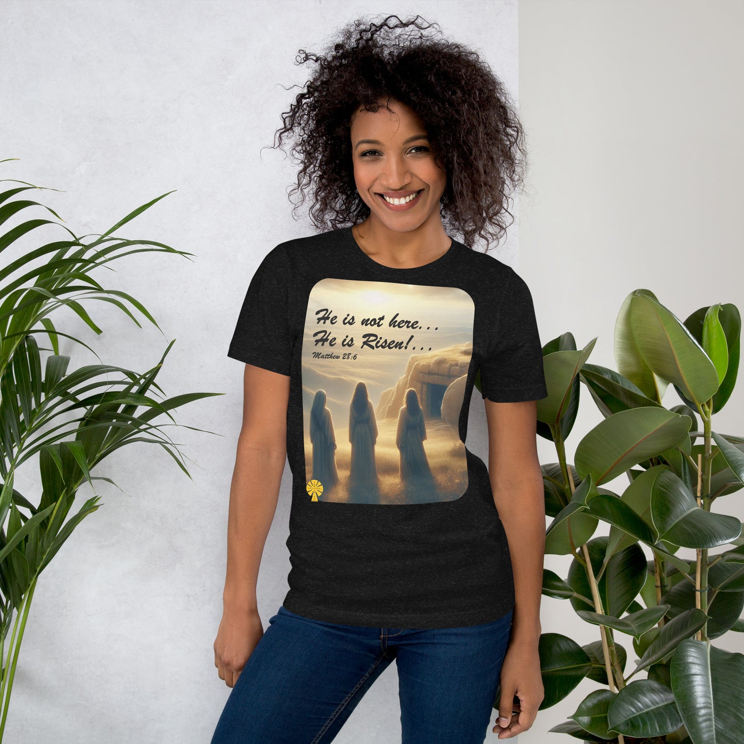 He is not here, He is Risen! (Matthew 28:6) Unisex T-Shirt Great Easter Present!