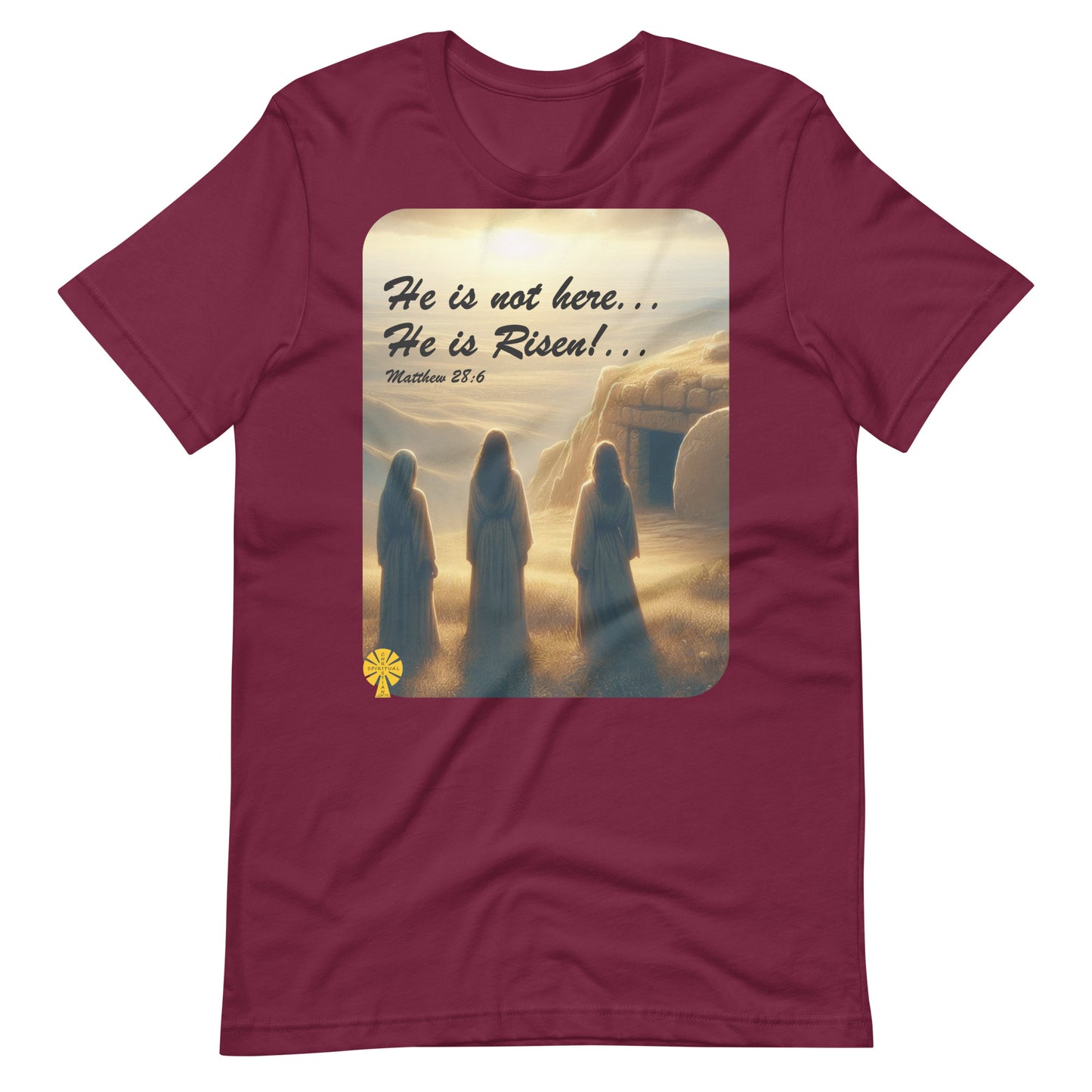 He is not here, He is Risen! (Matthew 28:6) Unisex T-Shirt Great Easter Present!