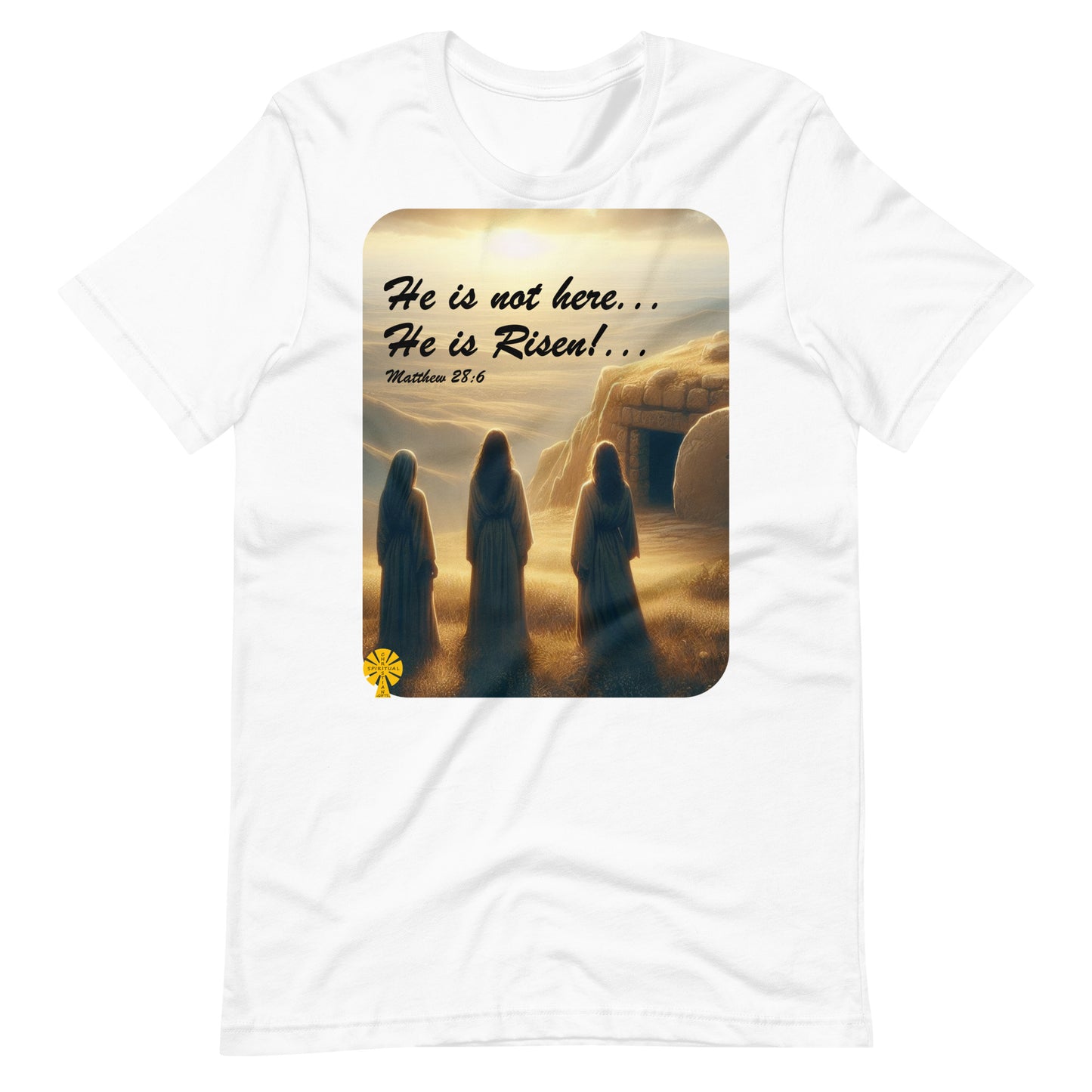 He is not here, He is Risen! (Matthew 28:6) Unisex T-Shirt Great Easter Present!